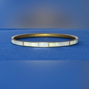 Mother of pearl bangle bracelet